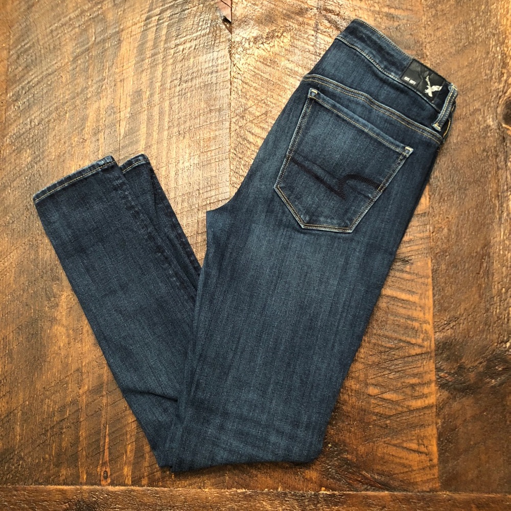 AEO Stretch Dark Wash Hi-Rise Jegging Jean